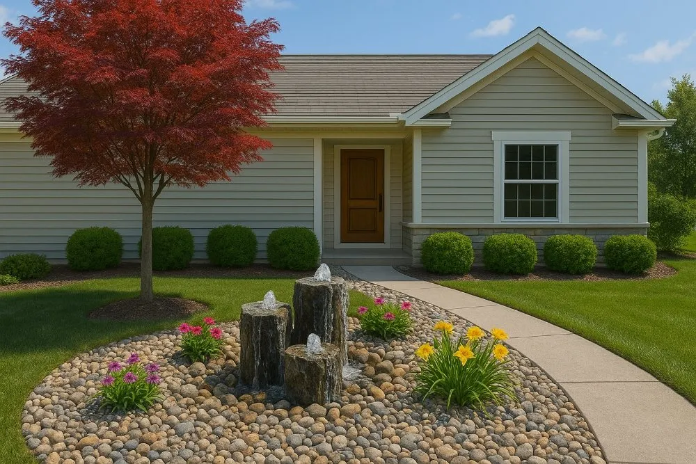 Professional landscape installation for homes across Osage Beach, MO - Cerbero Landscaping & Clearing