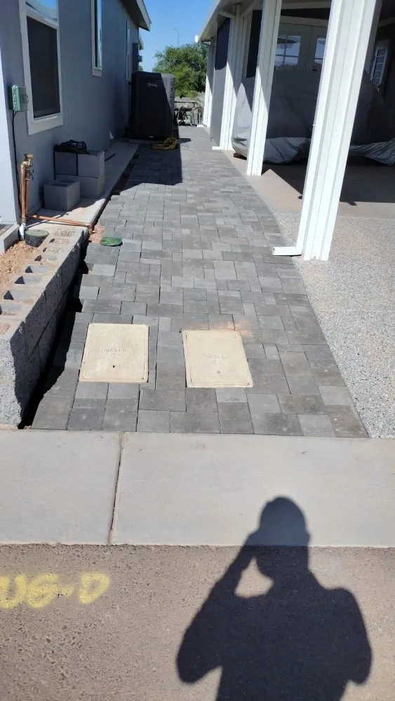 Professional landscape installation in Mesa, AZ by Cesar's Landscaping