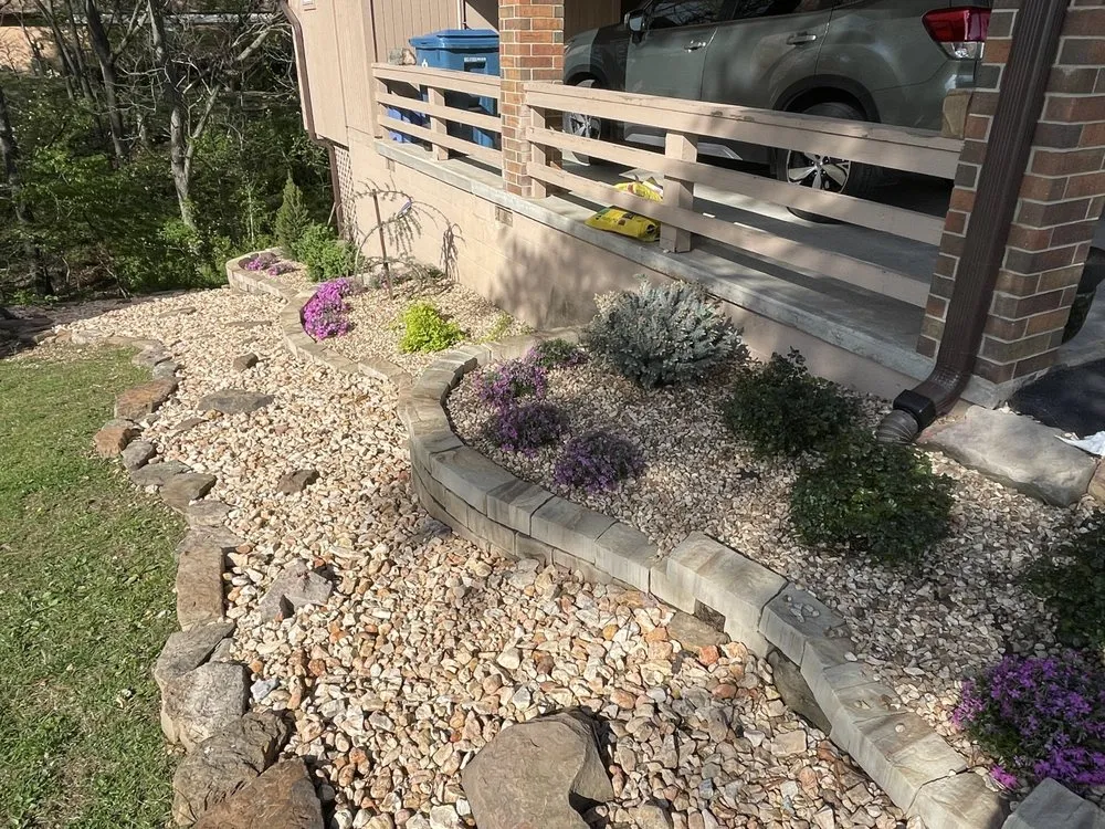 Custom yard maintenance with custom design across Lowell, AR - Cew Landscape