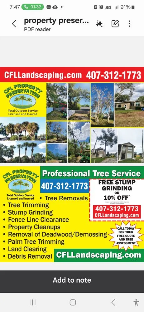 Affordable residential landscaping for beautiful yards in DeBary, FL by CFL Property Preservation Services
