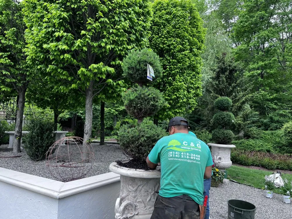 Expert landscape installation in White Plains, NY by C&G Landscape Services