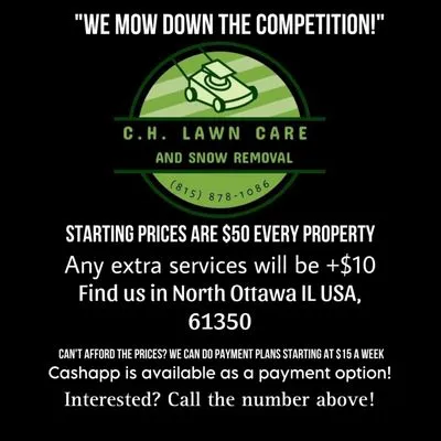 C.H. Lawn Care & Snow Removal Logo