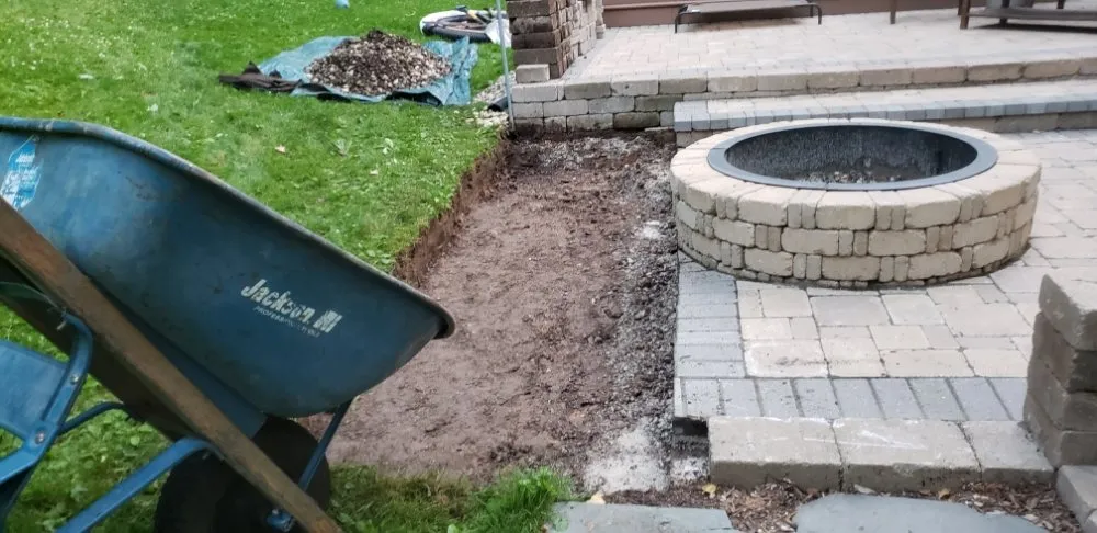 Custom landscape installation in Lake Geneva, WI by Chacaz Lawncare