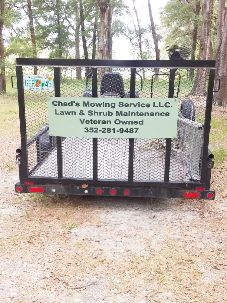 Custom lawn mowing service near you across Fort White, FL - Chad's Mowing Service