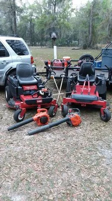 Chad's Mowing Service Logo