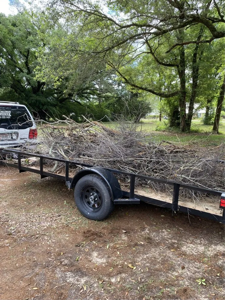 Professional yard cleanup service in Fairhope, AL by Challenger Lawncare and Landscaping