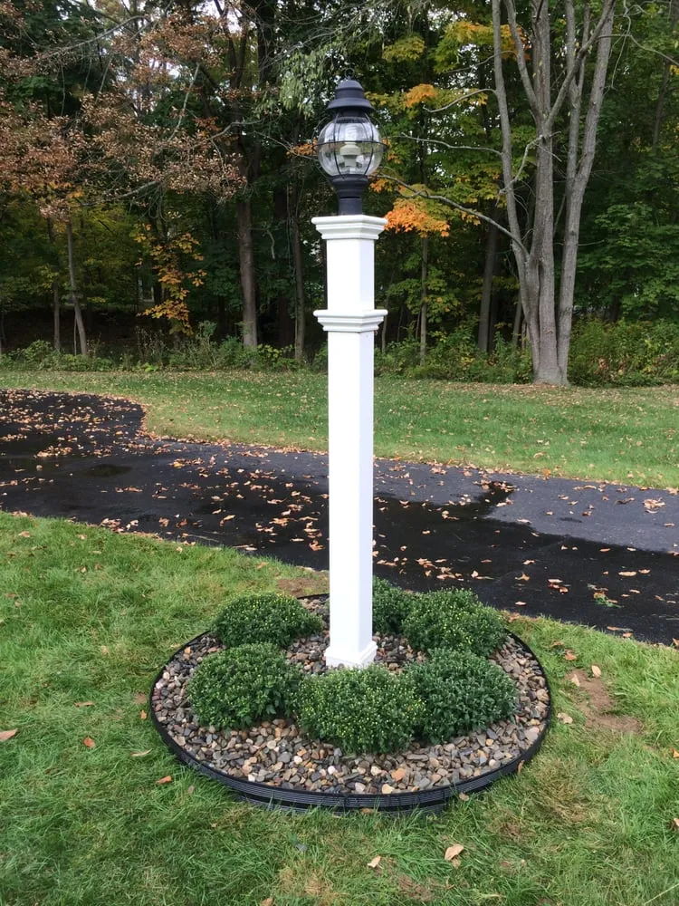 Custom outdoor landscaping in Latham, NY by Chameleon Property Services