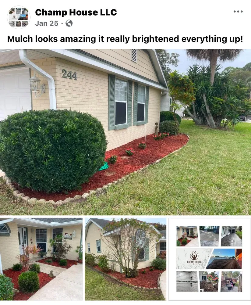 Custom landscape design experts serving New Smyrna Beach, FL - Champ House