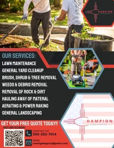 Top-rated lawn mowing service experts serving Albuquerque, NM - Champion Landscaping