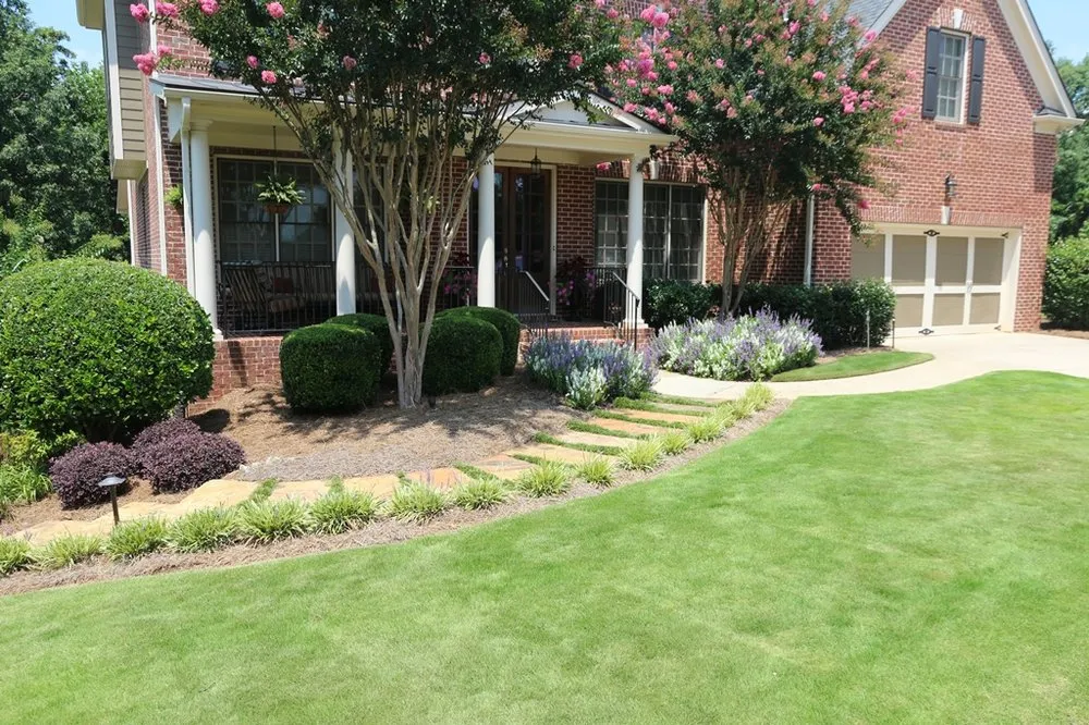 Reliable garden landscaping for residential properties in Smyrna, GA by Champion Yard Services