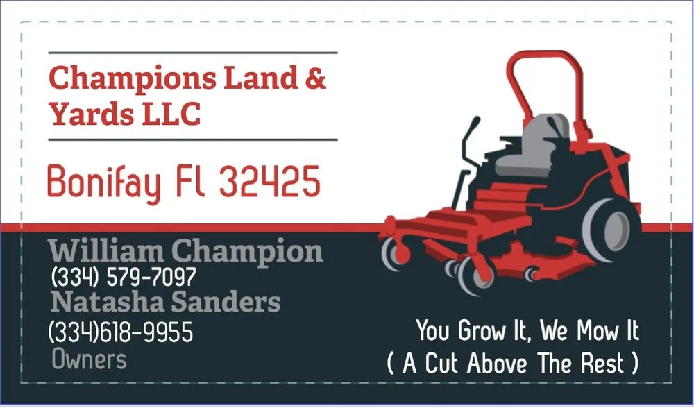 Custom residential landscaping experts serving Bonifay, FL - Champions Land & Yards