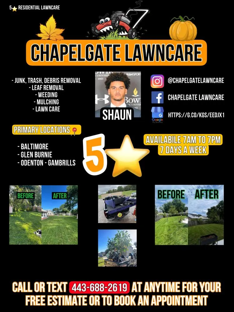 Trusted yard maintenance for beautiful yards in Baltimore, MD by Chapelgate Junk Removal And Landscaping