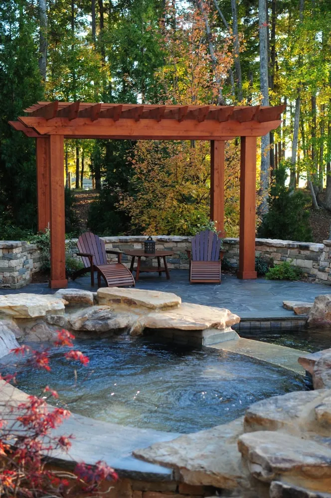 Custom yard cleanup service with custom design in Greensboro, GA by Charles Miller Companies