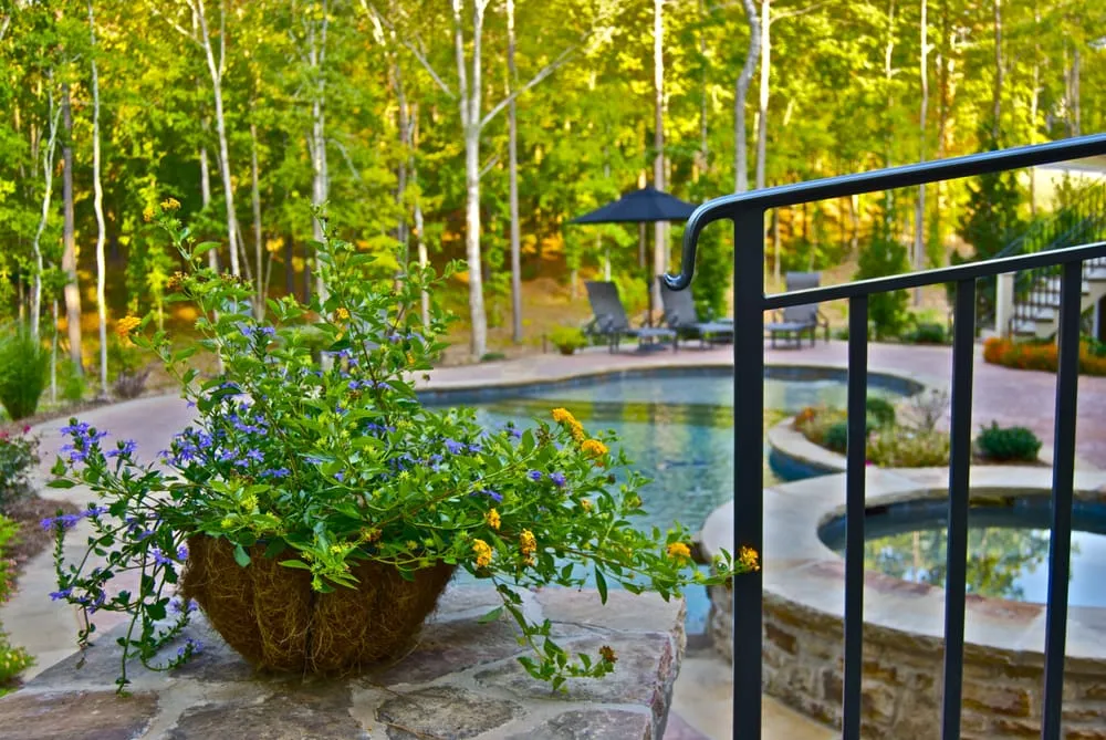 Custom garden landscaping for homes in Greensboro, GA by Charles Miller Companies