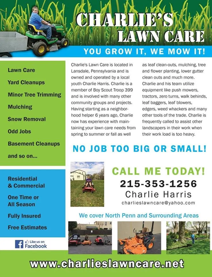 Expert lawn mowing service in Lansdale, PA by Charlie's Lawncare