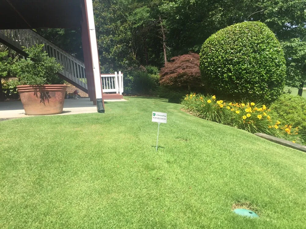 Custom residential landscaping in Lilburn, GA by ChemPro Lawn Care