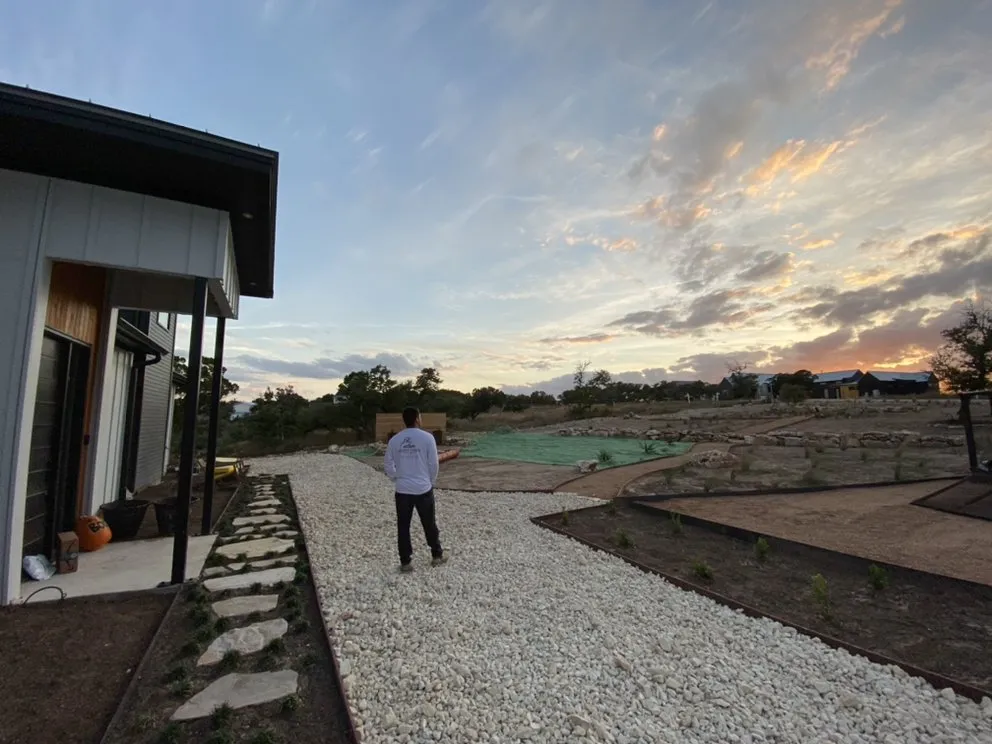 Custom residential landscaping in Wimberley, TX - Cherry Creek Landscaping