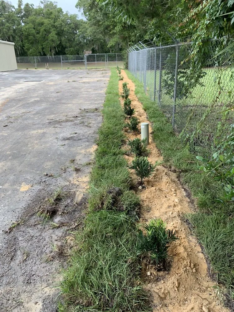 Custom garden landscaping in Lady Lake, FL by Chessari Sod Services And Landscape