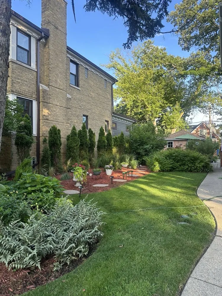Local landscape installation with custom design in Chicago, IL by Chicago Landscaping