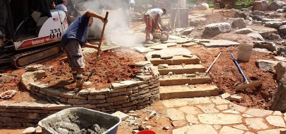 Local landscape installation with custom design in Chicago, IL by Chicago Service Source