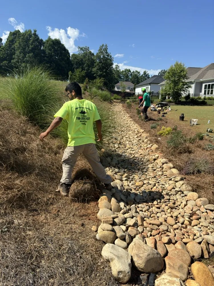 Custom lawn care service with custom design across Athens, GA - Chico landscaping