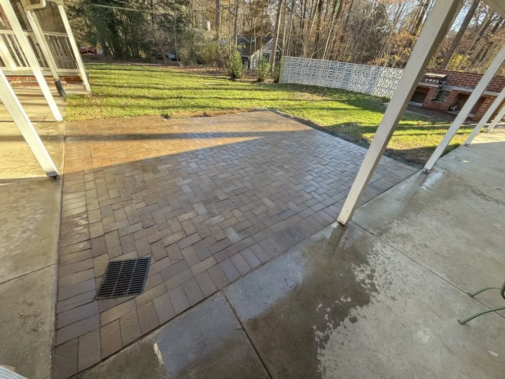 Custom yard cleanup service with custom design in Moncure, NC by Chikis Landscaping & Cleaning