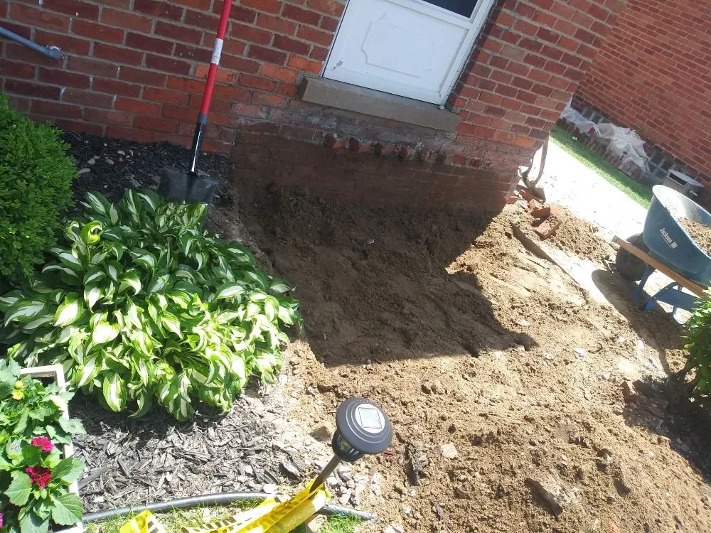 Custom garden landscaping in New Baltimore, MI - Chimney repair Brick Repair