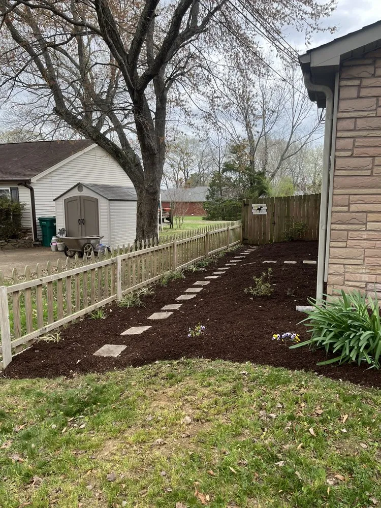 Local landscape installation with custom design in Adamsville, TN by Chip Go Rilla