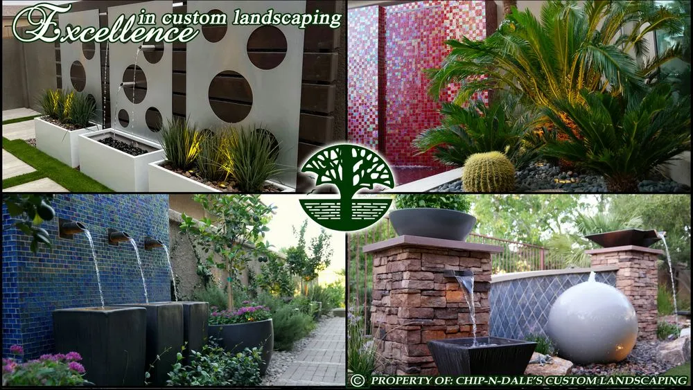 Custom landscape installation for beautiful yards in Las Vegas, NV by Chip-n-Dale's Custom Landscaping