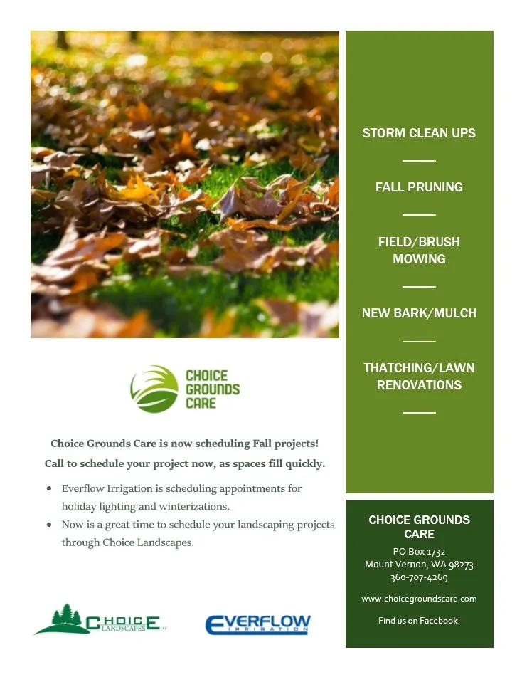 Local lawn mowing service in Mount Vernon, WA by Choice Grounds Care