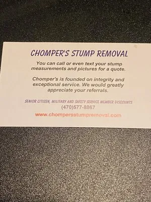 Chompers Stump Removal Logo