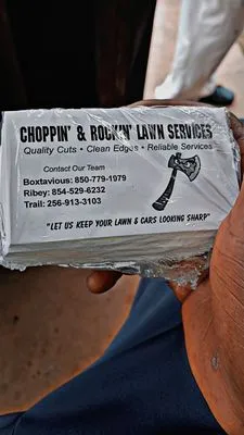 Choppin & Rockin Lawn Logo