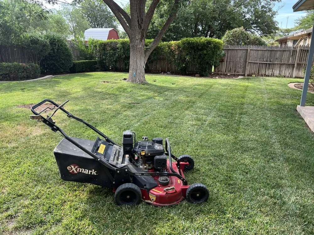 Custom landscape installation in Lubbock, TX by Choppin Blades Lawn Care