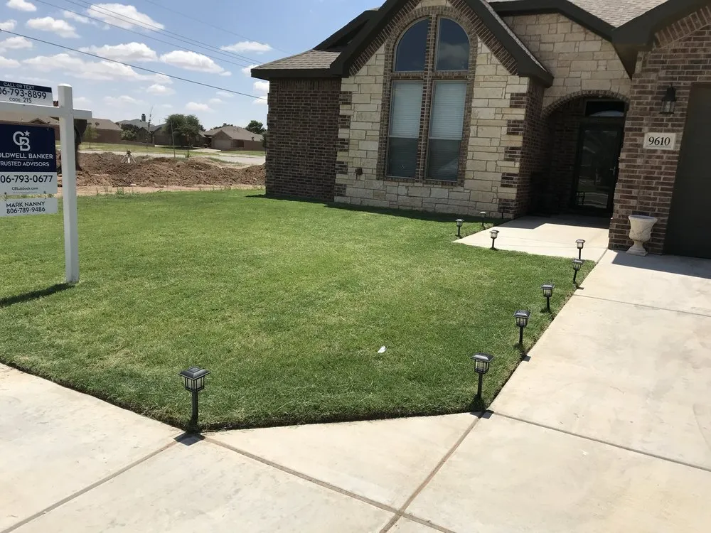 Affordable landscape design with custom design in Lubbock, TX by Choppin Blades Lawn Care