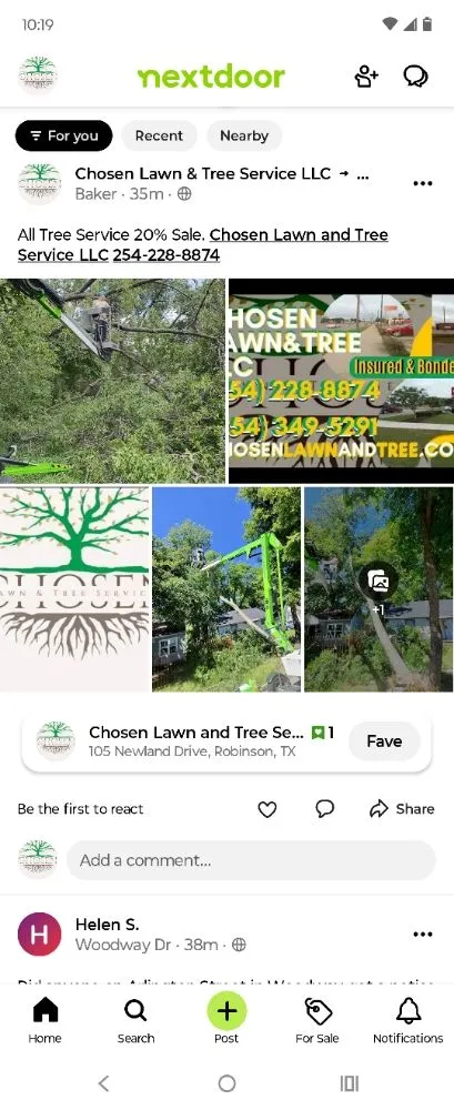Top-rated residential landscaping in Robinson, TX by Chosen Lawn & Tree Service