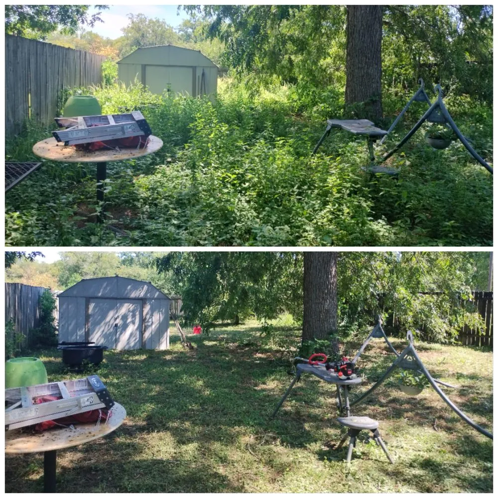 Custom outdoor landscaping in Luling, TX by Chris Anthony's Lawn Service