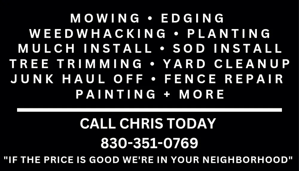 Affordable yard cleanup service for outdoor upgrades across Luling, TX - Chris Anthony's Lawn Service