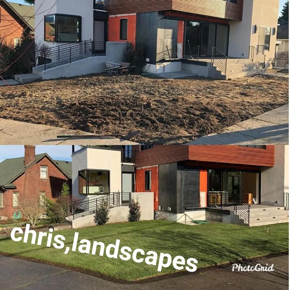 Professional yard cleanup service with custom design in Auburn, WA by Chris Landscaping & Maintenance