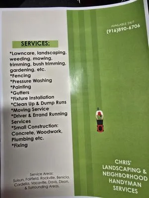 Chris Landscaping & Neighborhood Handyman Services Logo