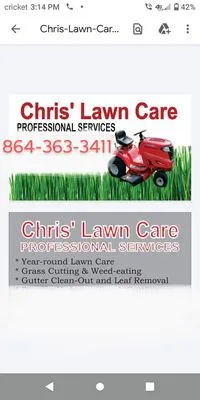 Chris' Lawn Care Logo