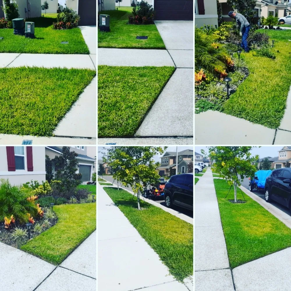 Custom garden landscaping for residential properties in Davenport, FL by Chris' Lawn Care Services