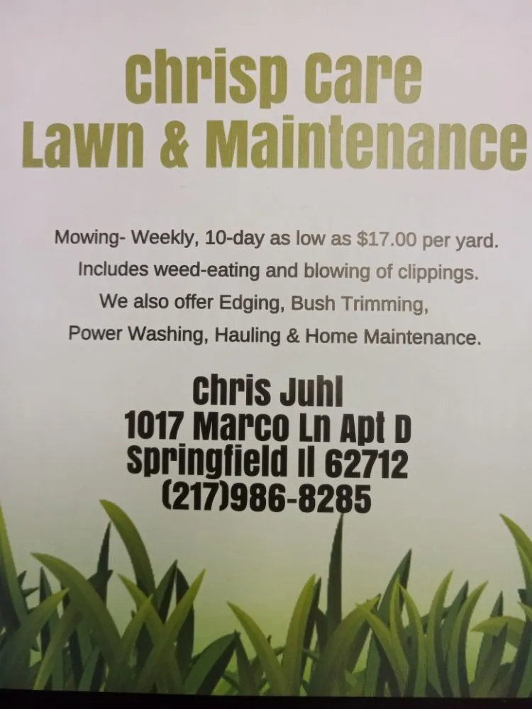 Trusted garden landscaping in Springfield, IL by Chrisp Care Lawn & Maintenance