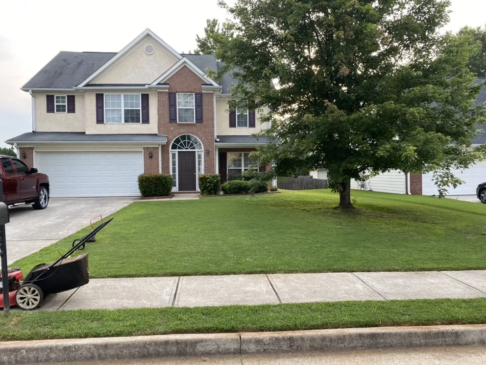 Custom landscape installation in McDonough, GA by Christian Living Cuts