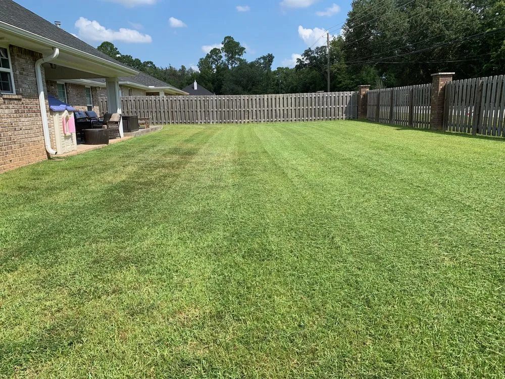 Local landscape installation with custom design in Pensacola, FL by Christian’s Lawn Care