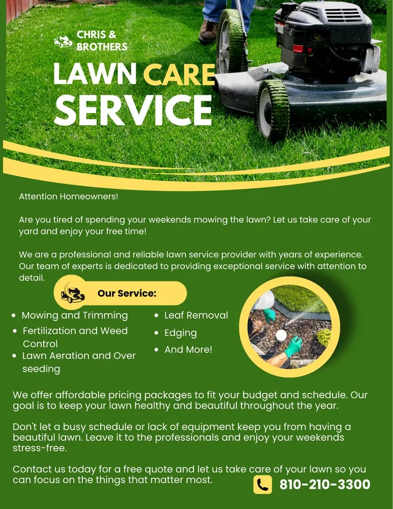 Reliable yard maintenance with custom design across Flint, MI - Christopher & Brothers Lawn Service