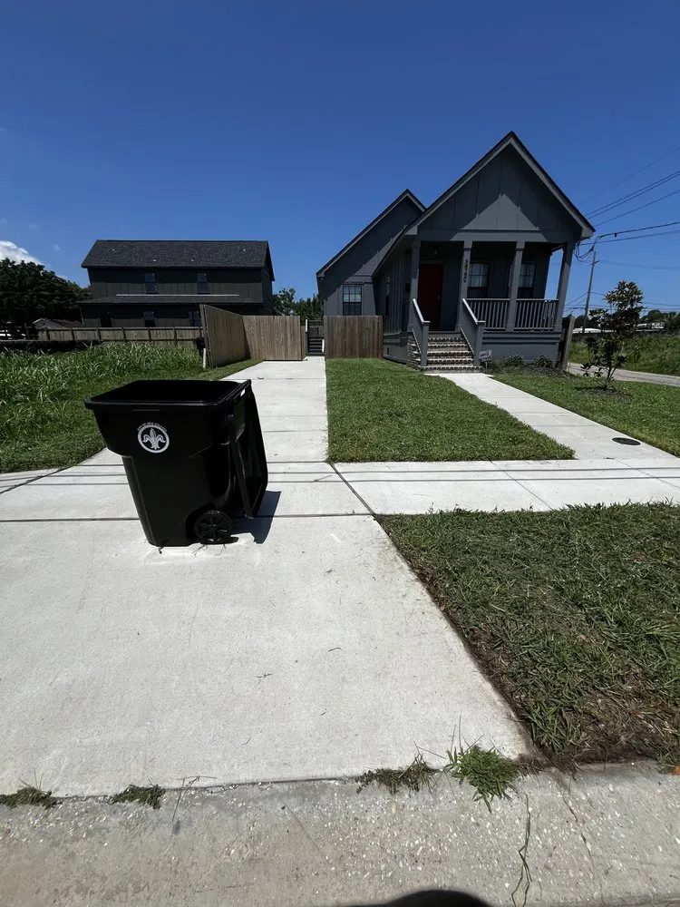 Custom landscape installation in River Ridge, LA by Christ’s creations lawn care services