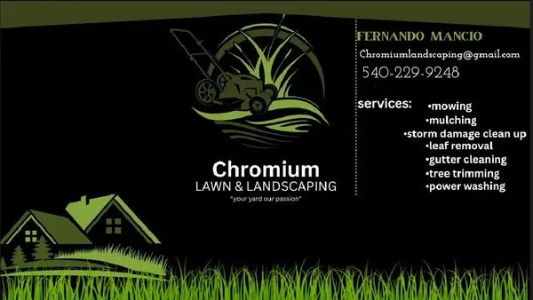 Chromium Lawn & Landscaping Logo