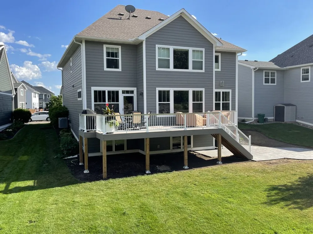 Local landscape installation in Apple Valley, MN - CHS Custom Decks and Design