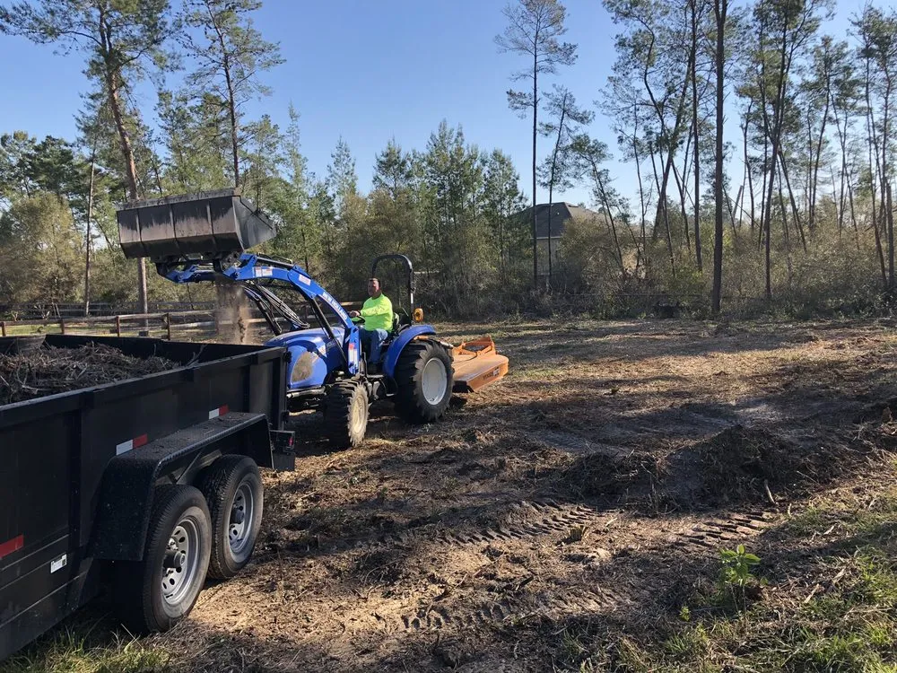 Custom residential landscaping for year-round maintenance in Ocala, FL by Chuck and a Tractor Bush Hogging Service