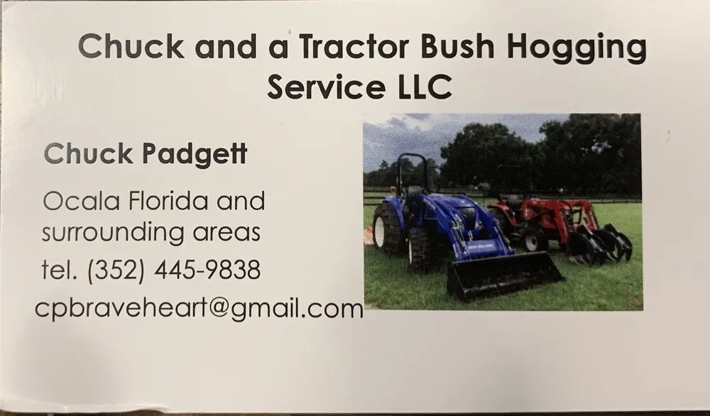 Trusted lawn care service for year-round maintenance across Ocala, FL - Chuck and a Tractor Bush Hogging Service